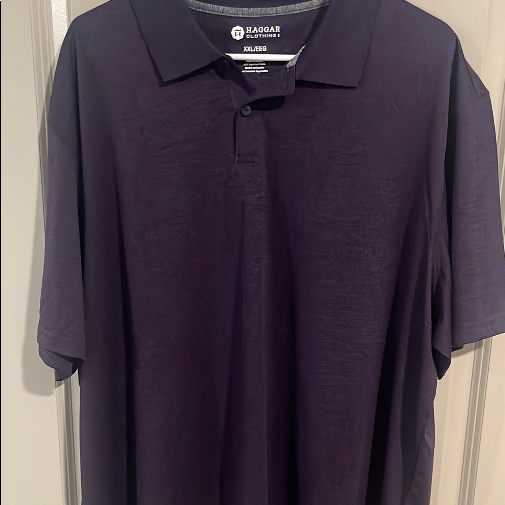 Haggar Men's XXL Purple Polo